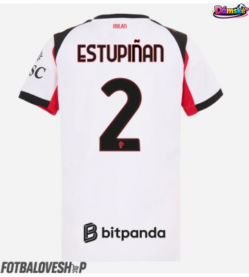 AC Milan Pervis Estupinan #2 Dámské Venkovní Dres 2025-26 Krátký Rukáv